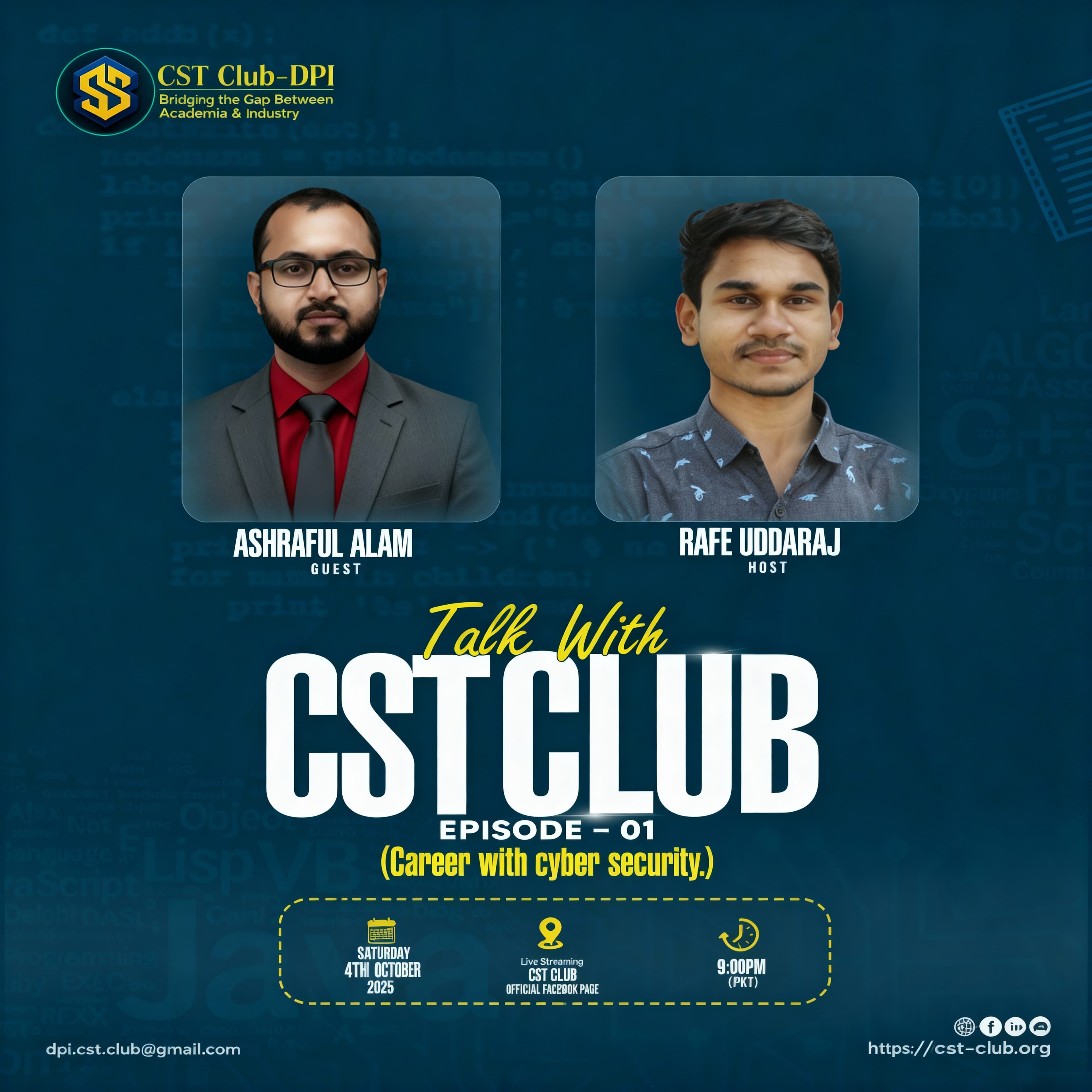 সাইবার সিকিউরিটিতে ক্যারিয়ার কিভাবে শুরু করবেন? জানুন বিশেষজ্ঞ আশরাফুল আলমের সাথে | Talk With CST Club Ep. 1