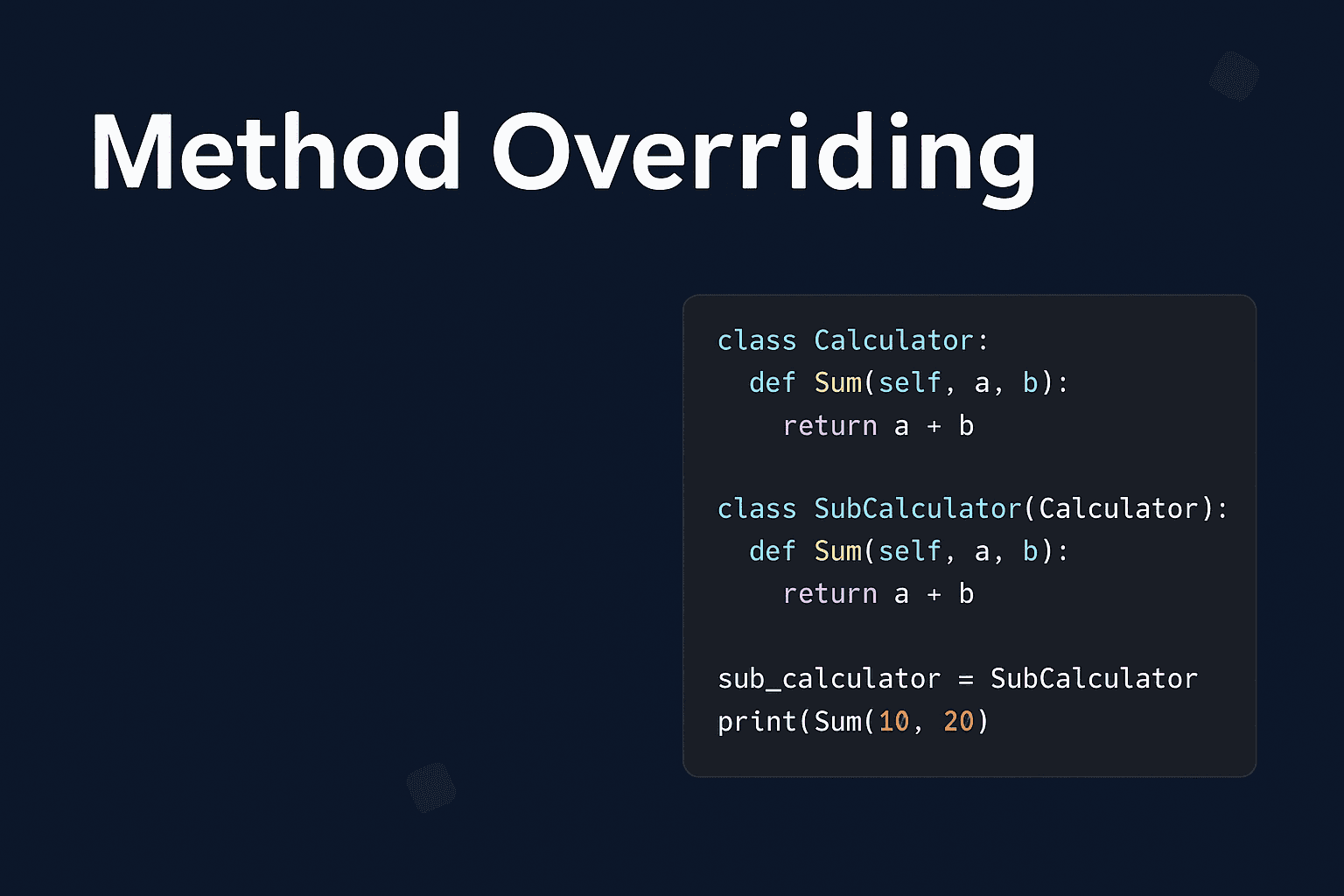 Method Overriding
